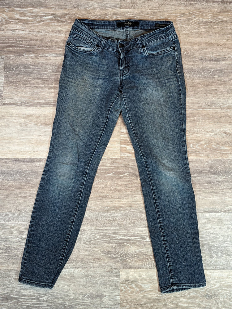 Jessica Simpson Women's Forever Skinny Jeans Size 29 Short Blue Low Rise