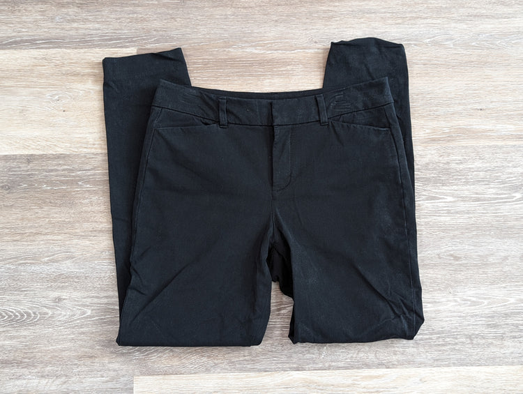 Old Navy Pixie Pants High Rise Secret Slim Pockets Women's Size 6P Petite Black